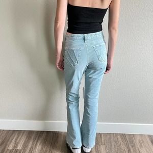 Y2K BLUE CORDUROY PANTS